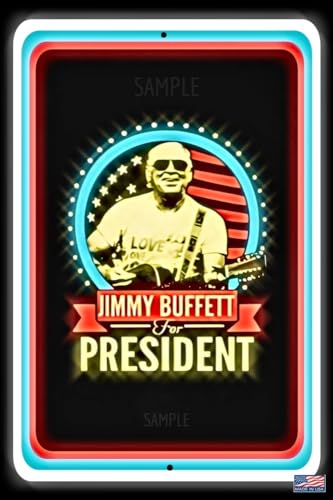 WORLD'S GREATEST SIGNS! 8"X12" INDOOR/OUTDOOR METAL SIGN! MADE! TIKI BAR DECOR POOL HOT TUB ISLAND TIME JIMMY BUFFETT HAPPY HOUR 5 O'CLOCK SOMEWHERE MAN CAVE! (JB FOR PREZ)