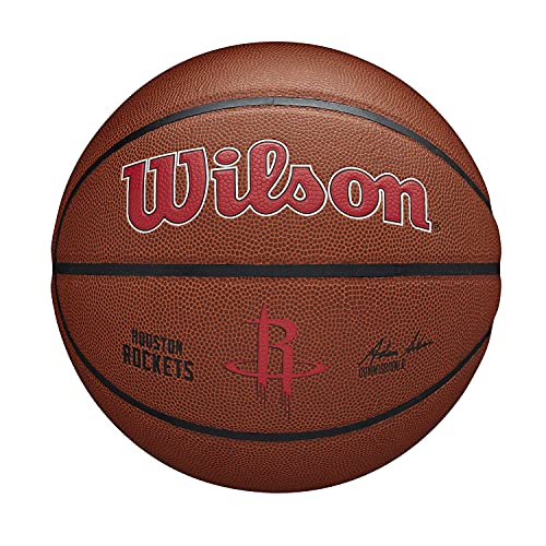 WILSON NBA Team Alliance Basketball - Size 7 - 29.5", Houston Rockets