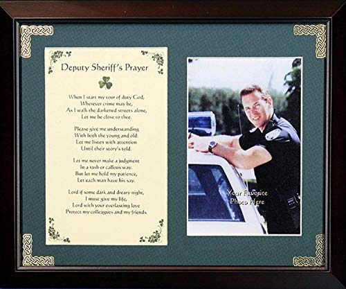 Deputy Sheriff - 8x10 Inch Framed Green Matted Photo Blessing