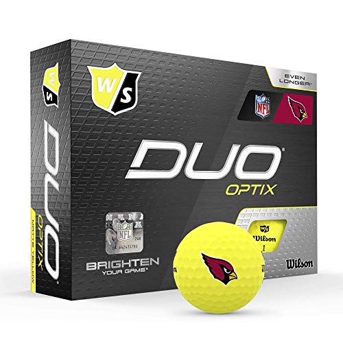 WILSON Duo Soft NFL Golf Balls (1 Dozen)-Arizona,Yellow