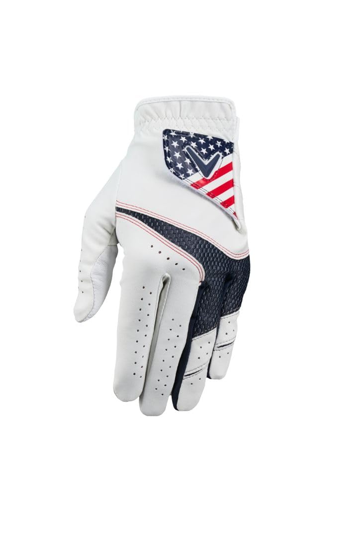 Callaway Golf 2023 Men's Weather Spann Golf Glove (USA, Single, X-Large, New Model, Standard, Worn on Right Hand)