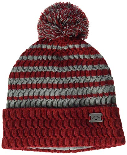 Callaway Golf 2020 Pom Pom Beanie (Cardinal, Men's)