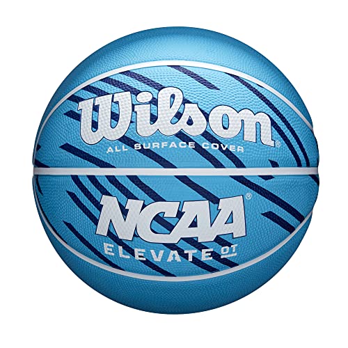 WILSON NCAA Elevate OT Basketball - Size 7-29.5", Royal/White