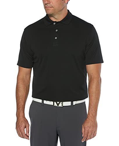 Callaway Men's Standard Short Sleeve Core Performance Golf Polo Shirt with Sun Protection (Size Small-4X Big & Tall), Black, XX-Large