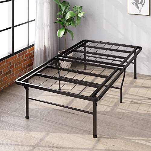 ZINUS SmartBase Heavy Duty Mattress Foundation / 18 Inch Metal Platform Bed Frame / No Box Spring Needed / Sturdy Steel Frame / Underbed Storage, Twin