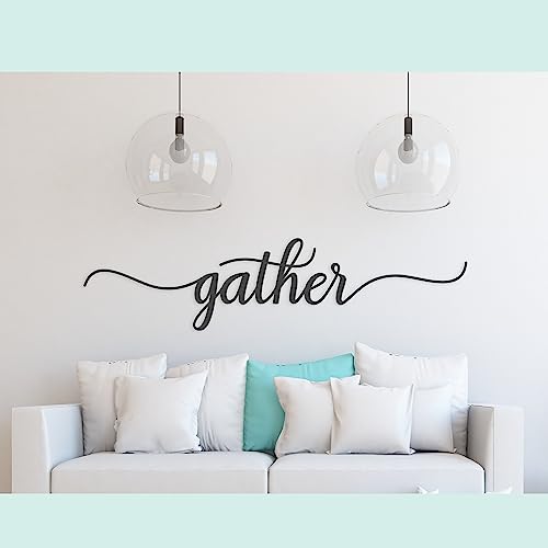 Gather Sign in 7 different styles from Panhandle Mercantile | Large Gather Wood Cutout | Custom Cut & Finished | Choose from our 90+ Color Options | Up to 54” Wide