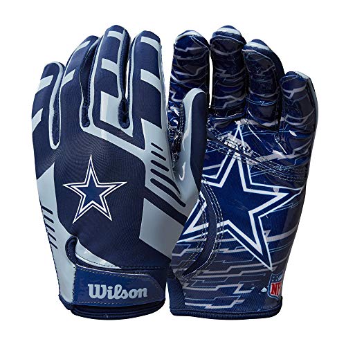 Wilson NFL Stretch Fit Football Gloves - Adult, Dallas Cowboys