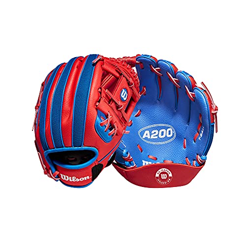 Wilson 2022 A200 EZ Catch 10" Glove - Right Hand Throw, Royal/Red