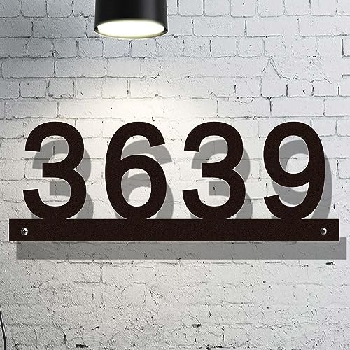 Personalized Horizontal House Numbers for Outside, Address Numbers, Personalized Metal Address Sign for Outside, Horizontal Large Address Plaque, Address Signs for House, Modern House Numbers