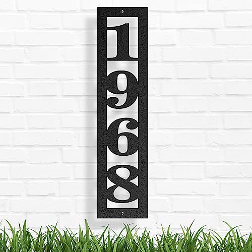 Vertical House Numbers for Outside Modern Address Numbers for House Address Signs for Houses Large Custom Metal House Number Sign House Number Plaque Address Plaque Mailbox Numbers Street Number Sign