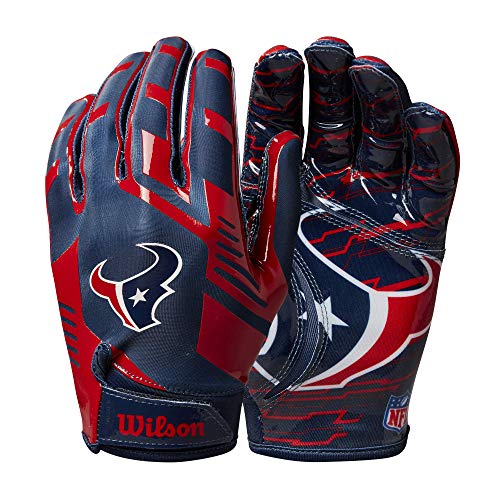 Wilson NFL Stretch Fit Football Gloves - Youth, Houston Texans