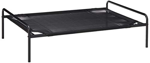 Zinus Elevated Metal Framed Comfort Pet Bed Medium in Black