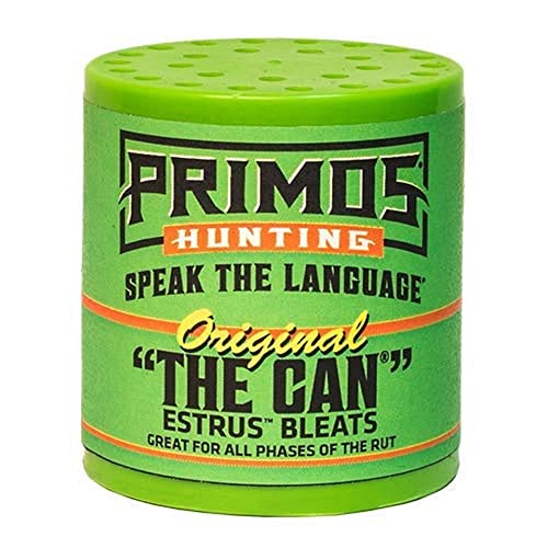 Primos Hunting unisex adult The Original CAN Deer Estrus Bleat Call from Primos, Green, One Size US