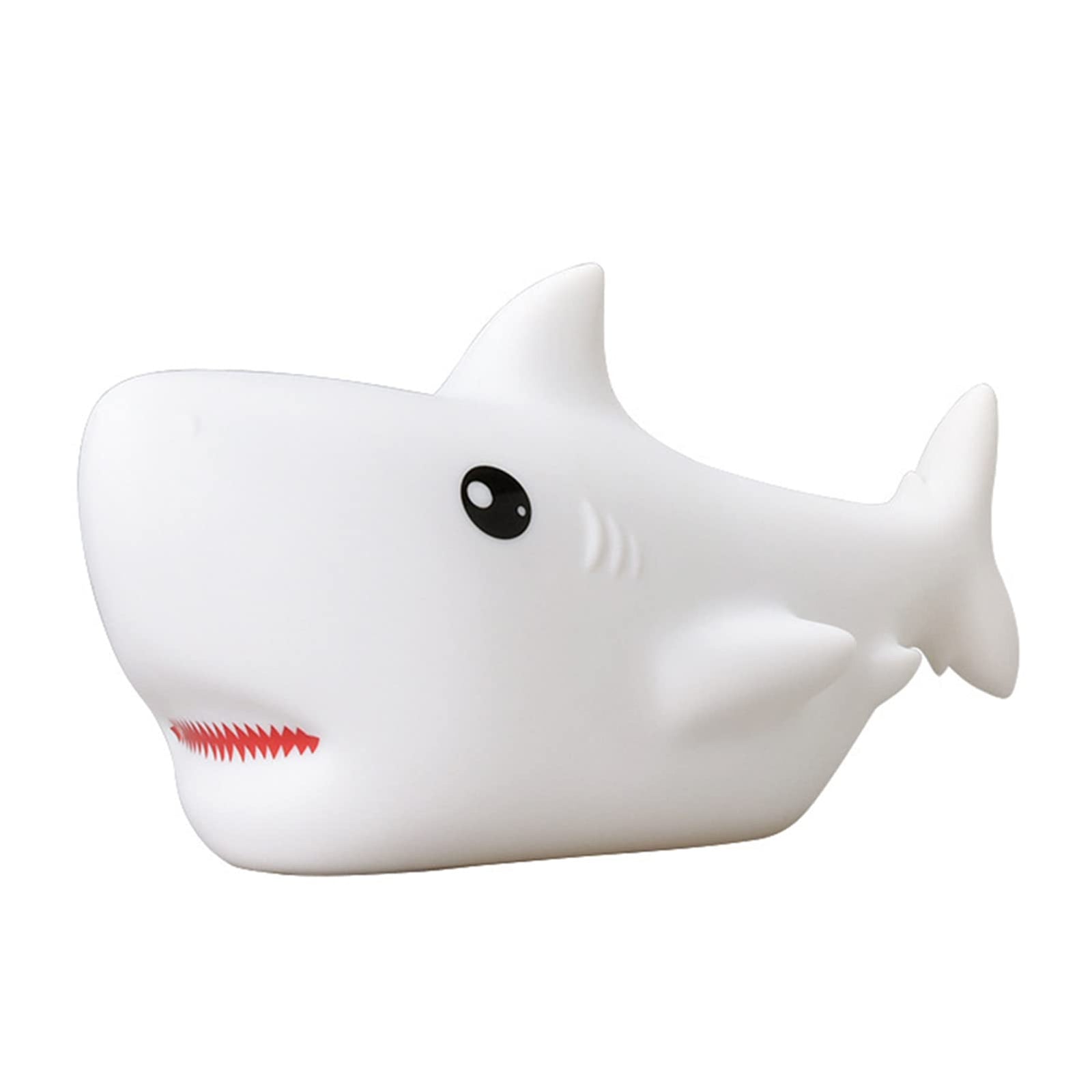 Cute Sharks Led Night Light Silicone Color Changing Baby Nursing Light Prtable USB Soft Silicone Baby Sleep Aid Atmosphere Light Clapping Lamp