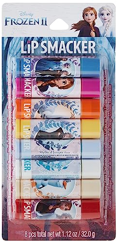 Lip Smacker Disney Frozen 2 Flavored Lip Balm Party Pack 8 Count, Clear, For Kids