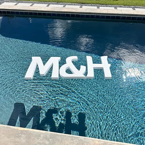 Floating Foam Letters for Pool | Custom Cut Sign by Panhandle Mercantile | 18 Inch Tall Foam Letter Name Sign | 3D Sign | Custom Name Sign | 1" thick Foam Sign