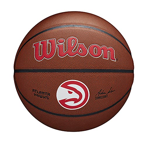 WILSON NBA Team Alliance Basketball - Size 7 - 29.5", Atlanta Hawks