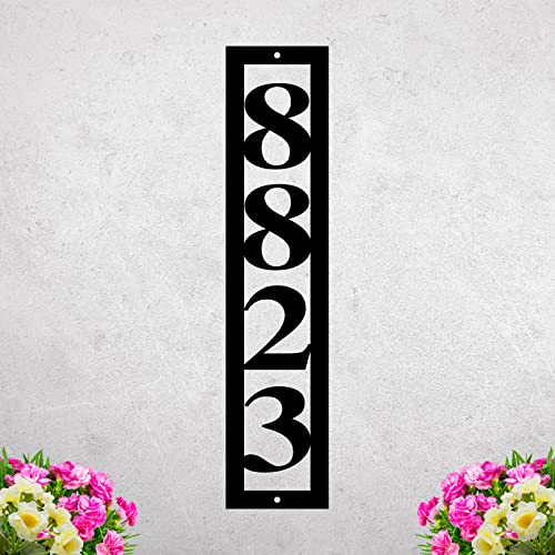 Custom Address Marker, Metal Address Sign, Vertical House Number, Address Number for Mailbox18"-44"