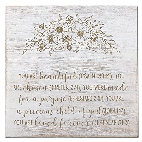 Christian Gift for Woman - Engraved Wood Sign, Religious Gifts Spiritual Gifts for Women Inspirational Gifts for Her, Friend Coworker Birthday Gift Christmas Gift, Christian Docor with Bible Verse