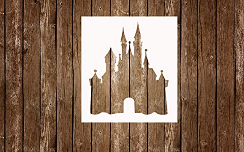 Reusable Princess Castle Stencil