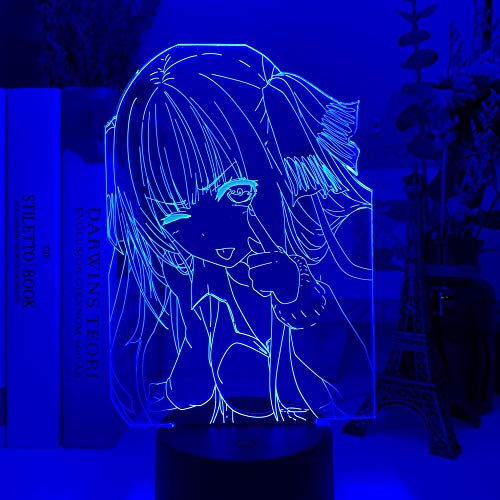 Generic, 3D Night Light for Boys，Quintuplets Nino Nakano LED for Bedroom Decor Nightlight Anime Lamp Nino Nakano for Birthday Gift, 5263