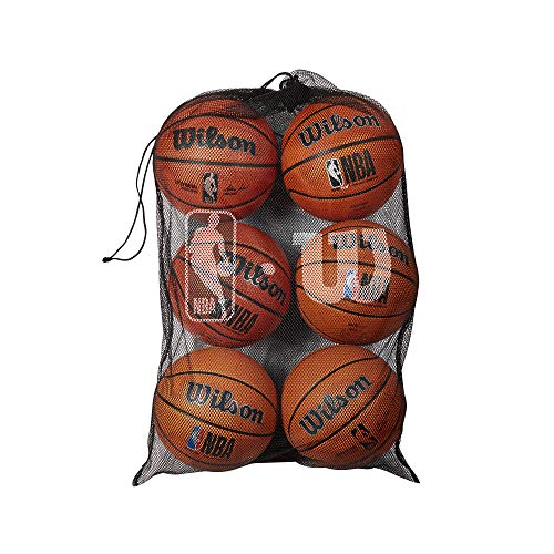 Wilson NBA Mesh Basketball Bag - Holds 6 Balls