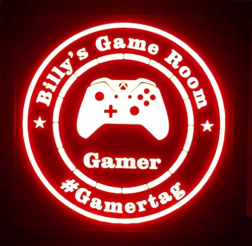 Led Custom Signs - Handmade - Custom Live On Air Signs – Personalized Gamer - Gaming - Game Room -Controller -Video Games - Live - Twitch - Live Stream - Live Steaming - 12x12