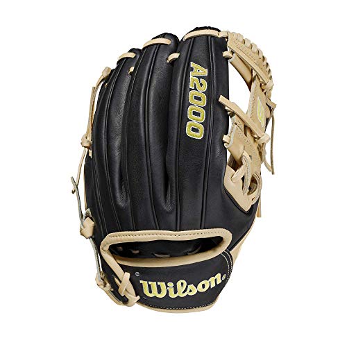 WILSON mens Infield glove, 11.5" - Black/Blonde Pro Stock Large US