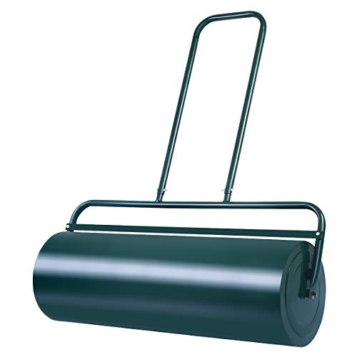 COSTWAY 13-Gallon Lawn Roller Heavy-Duty Steel Push/Pull Sod Roller 24"x13"