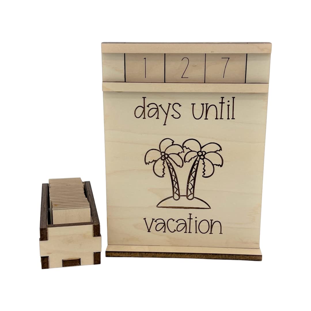 Wood Countdowns From Made By R And R (Vacation (Palm Trees))