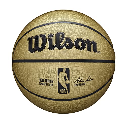 WILSON NBA Alliance Series Basketball - Gold Edition, Size 7-29.5"