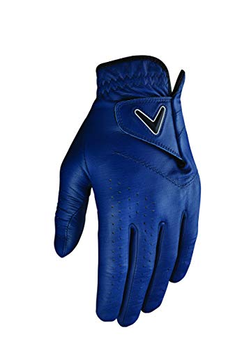 Callaway Golf Opti Color Men's Golf Glove (Worn on Left Hand, Extra Large, Navy, Single Glove)