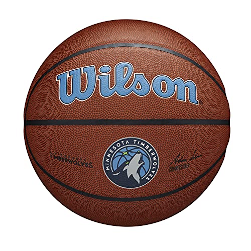 WILSON NBA Team Alliance Basketball - Size 7 - 29.5", Minnesota Timberwolves