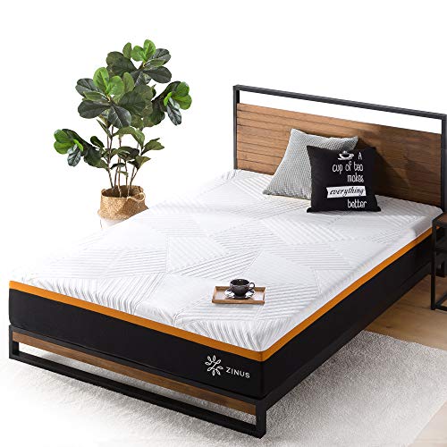 ZINUS 10 Inch Cooling Copper ADAPTIVE Pocket Spring Hybrid Mattress, Moisture Wicking Cover, Cooling Foam, Pocket Innersprings for Motion Isolation, Mattress-in-a-Box, Queen