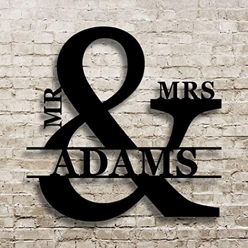 Mr & Mrs Sign, Personalized Sign, Wedding Gift