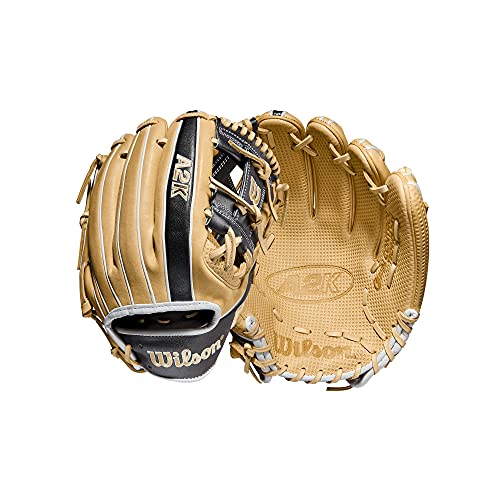 Wilson 2022 A2K SC1786 11.5" Infield Baseball Glove - Blonde/Gunmetal, Right Hand Throw