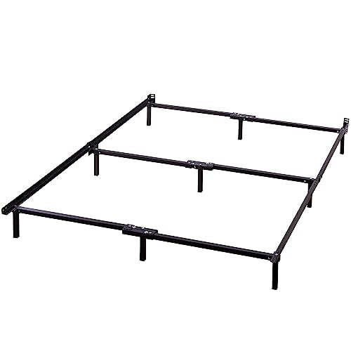 ZINUS Compack Metal 7 Inch Support Bed Frame for Box Spring and Mattress Set, Black, King