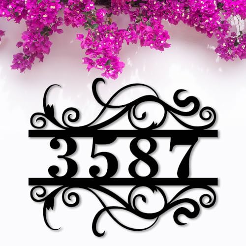 Custom Metal Address Plaque for outside,Personalized Modern House Number Sign with Address Name,Outdoor Metal Sign, Housewarming Gift,Address signs,Outside Décor