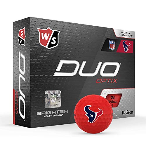 WILSON Duo Soft NFL Golf Balls (1 Dozen)-Houston,Red