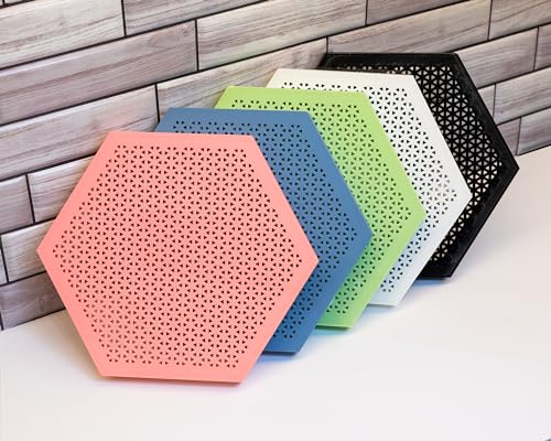 Enamel Pin Board Display for Pin Collectors (Hexagon) - Wall Mount Enamel Pin Display/Pin Holder for your Pin Collection (Various Colors) (Green)