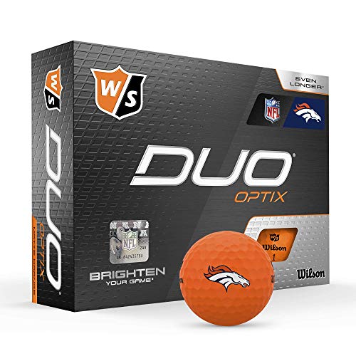 WILSON Duo Soft NFL Golf Balls (1 Dozen)-Denver,Orange