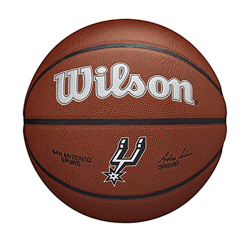 WILSON NBA Team Alliance Basketball - Size 7 - 29.5", San Antonio Spurs