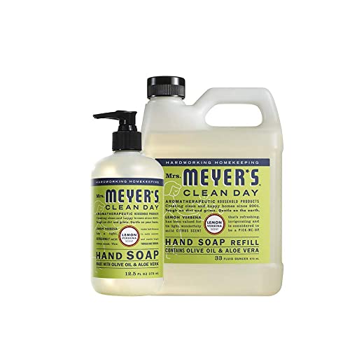 Mrs. Meyer's Hand Soap Variety, 1 Lemon Verbena Refill, 1 Lemon Verbena Hand Soap, 1 CT