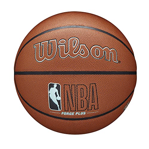 WILSON NBA Forge Plus Eco Indoor/Outdoor Basketball - Size 6-28.5", Brown