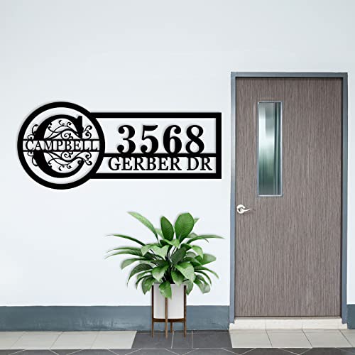 Personalized House Number Sign Address Numbers for Houses Metal Address Signs for Houses House Numbers for Outside Address Plaques for House Numbers Custom House Number Sign