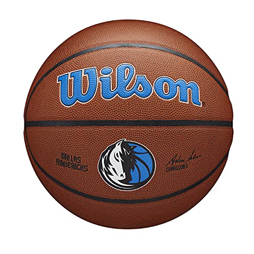 WILSON NBA Team Alliance Basketball - Size 7 - 29.5", Dallas Mavericks