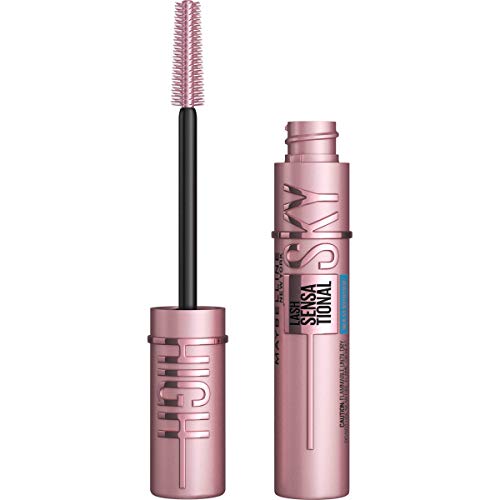 Maybelline Lash Sensational Sky High Waterproof Mascara Makeup, Volumizing, Lengthening, Defining, Curling, Multiplying, Buildable Formula, Brownish Black, 1 Count