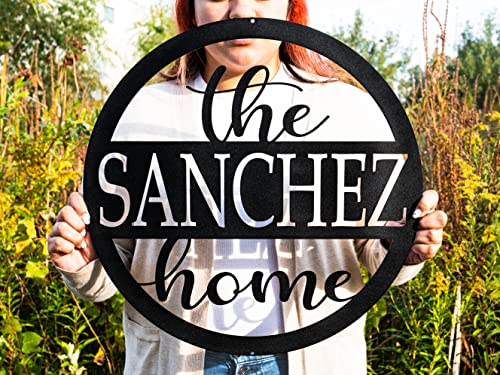 Custom Family Welcome Home Sign | Outdoor Family Name Sign for Front Porch | Housewarming Couples Gift | Last Name Wedding Anniversary Gift