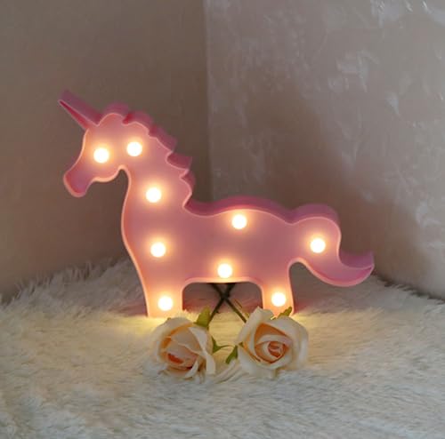 Star Marquee Sign Lights, LED Marquee Letter Lights Sign Marquee Night Light for Kids Room Lamp Battery Operated (Pink Beast Head)