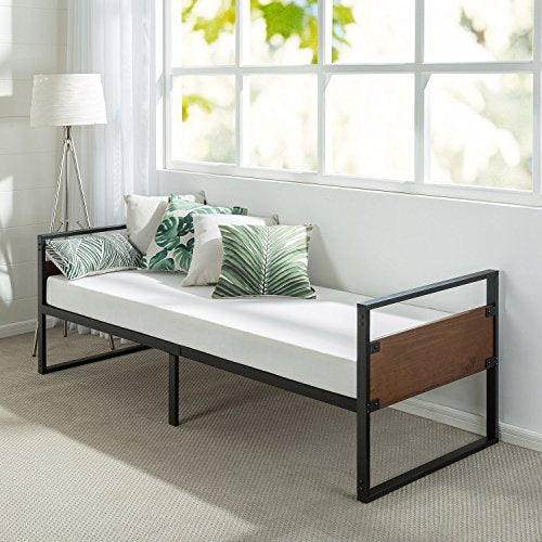 Zinus Suzanne 30 Inch Wide Daybed Frame with Mattress Set